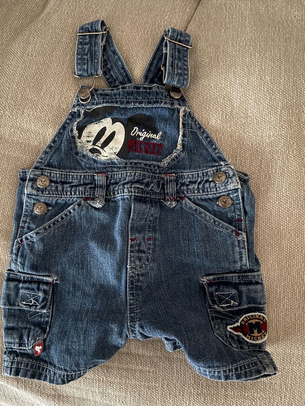 Vintage Mickey shortalls